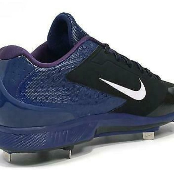 Nike Huarache Pro Low Baseball Cleats Black Blue main image 3
